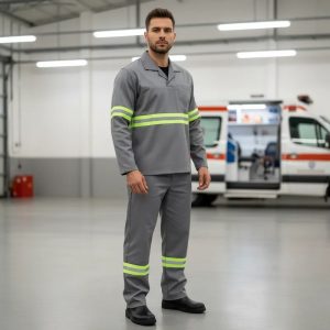 CALÇA E JALECO MANGA LONGA COM FAIXAS REFLETIVAS (cópia)